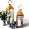 RENTAL | Copper Lantern (Real Candle Included)