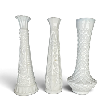 RENTAL | Antique Milkglass Vases