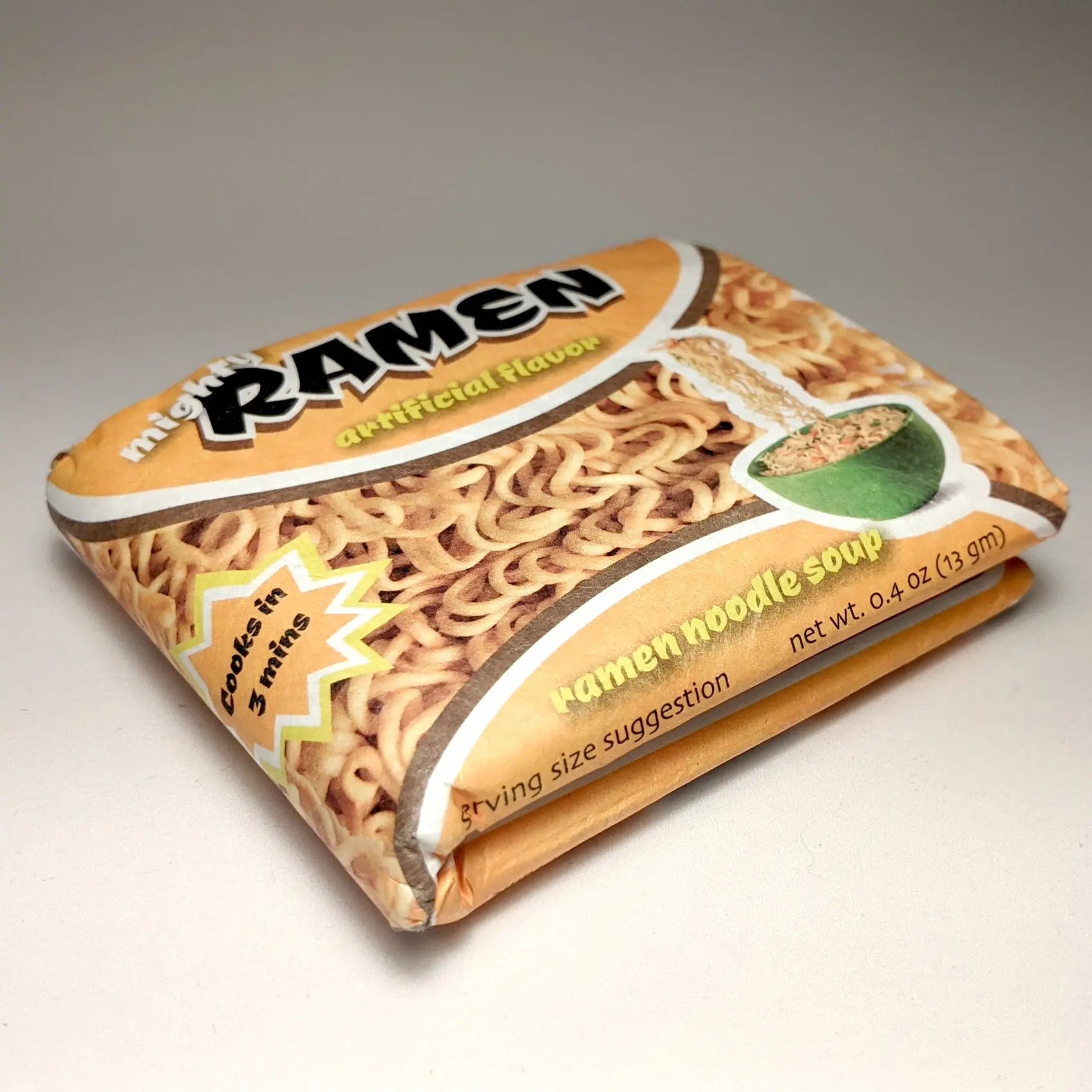 Mighty Wallet in Ramen print, instant noodle illustration
