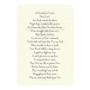 notecards - set/8 - graduate's prayer by maison de papier
