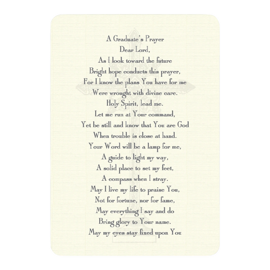 notecards - set/8 - graduate's prayer by maison de papier