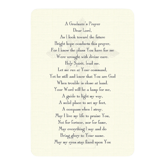 notecards - set/8 - graduate's prayer by maison de papier