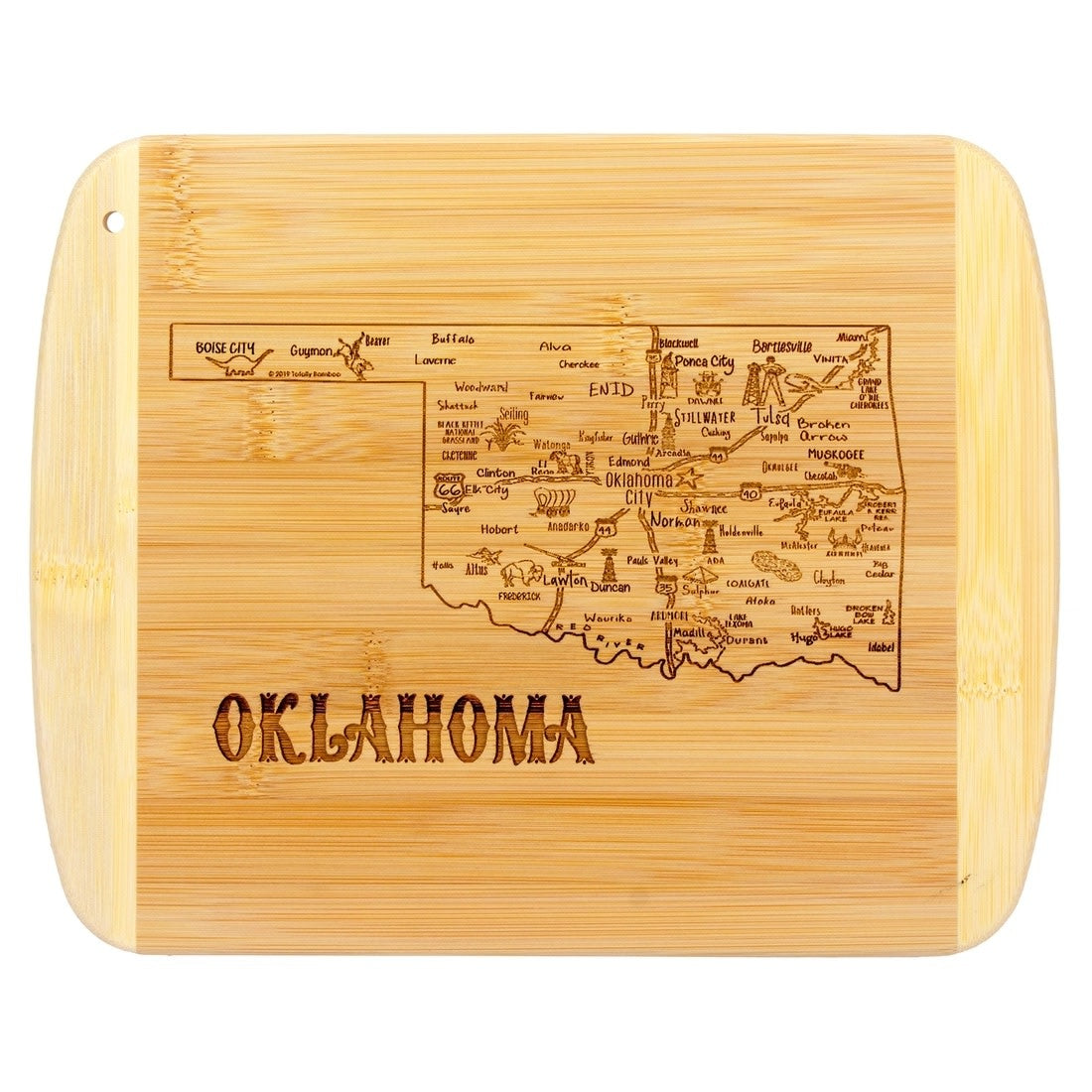 serving board - "slice of life" - oklahoma by totally bamboo