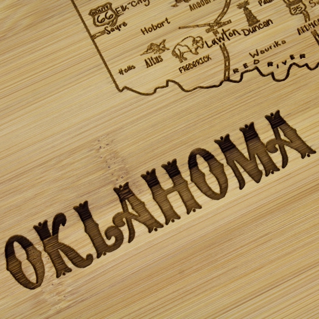 serving board - "slice of life" - oklahoma by totally bamboo