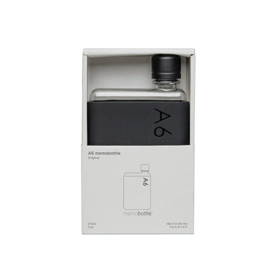 memobottle a6 - silicone sleeve - black ink by memobottle
