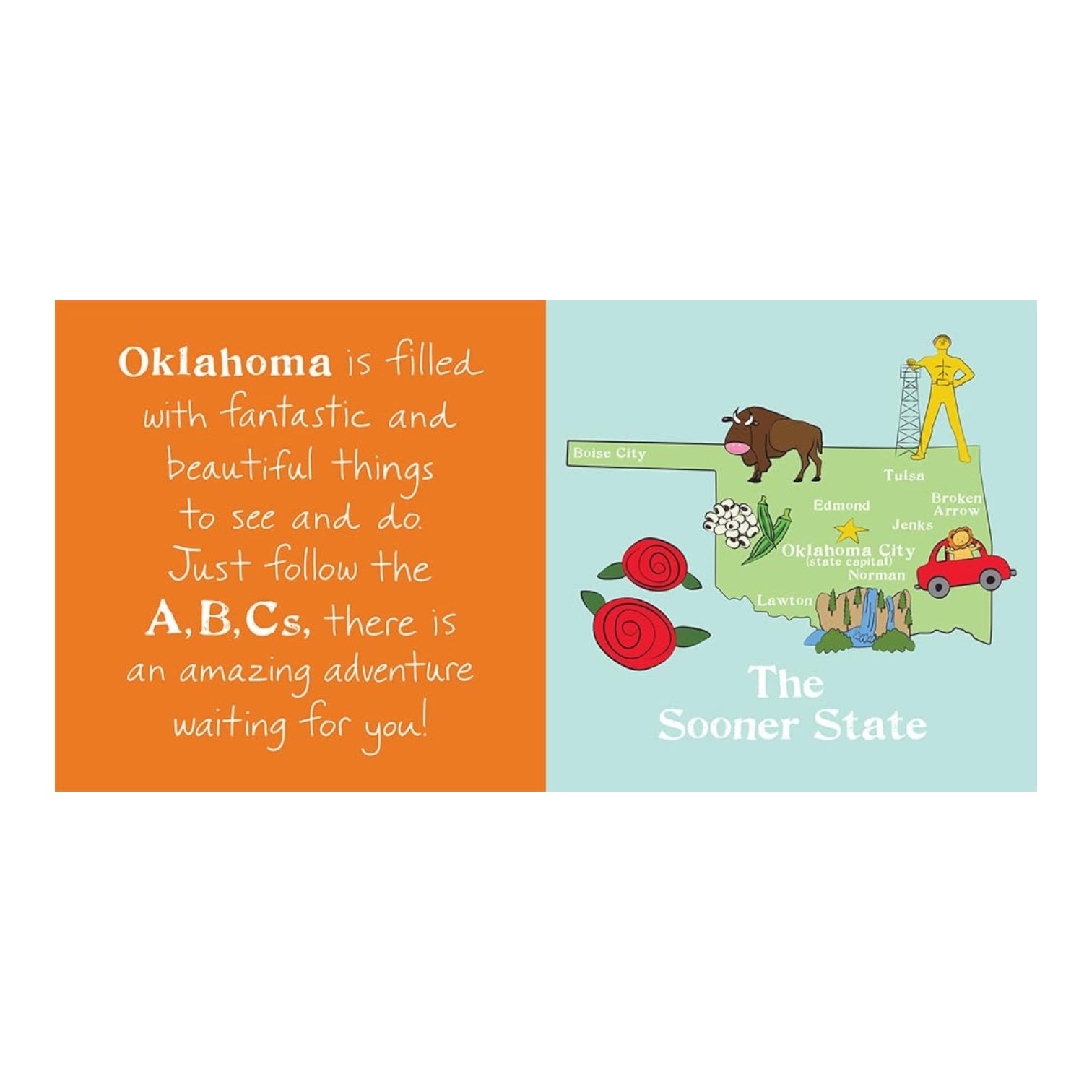 board book - abcs of oklahoma by sourcebooks