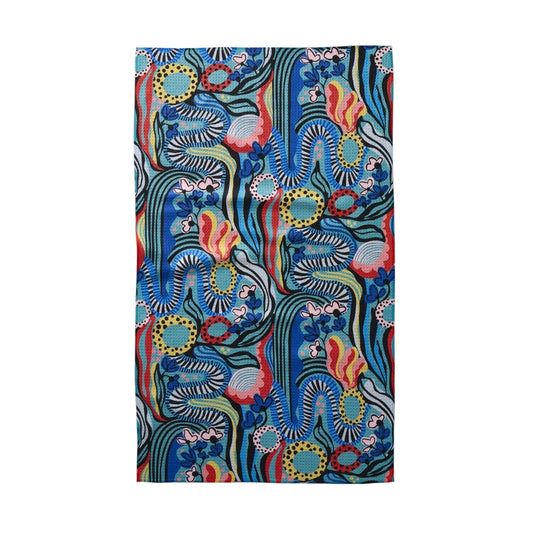 tea towel - microfiber - abstract dreams florals by geometry house