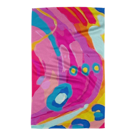 tea towel - microfiber - abundance abstract by geometry house