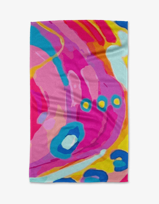 tea towel - microfiber - abundance abstract by geometry house
