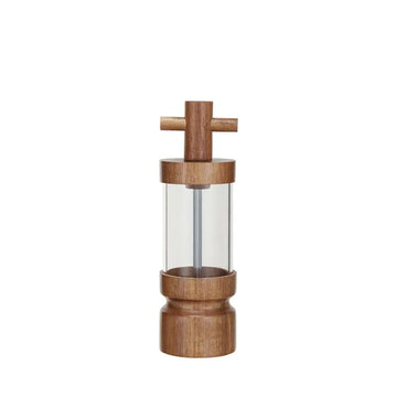 salt & pepper mill - acacia & acrylic - modern by creative co-op