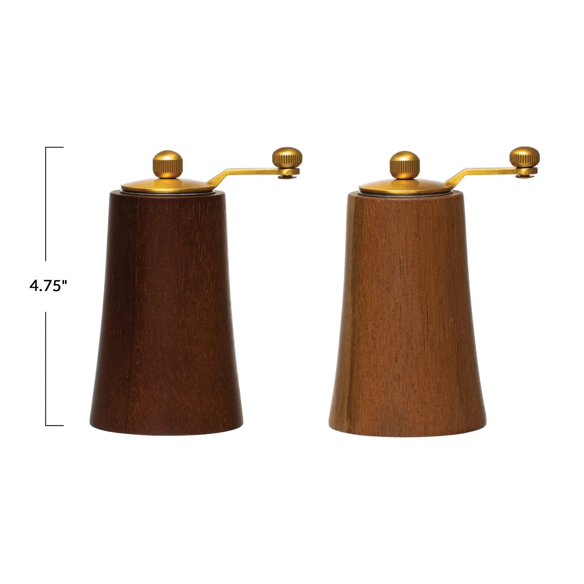 salt & pepper mill set - acacia wood by creative co-op