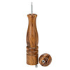salt & pepper mill - acacia wood - finial top by creative co-op