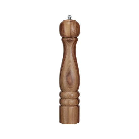 salt & pepper mill - acacia wood - finial top by creative co-op