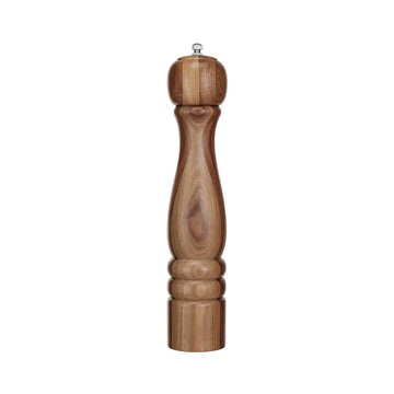 salt & pepper mill - acacia wood - finial top by creative co-op