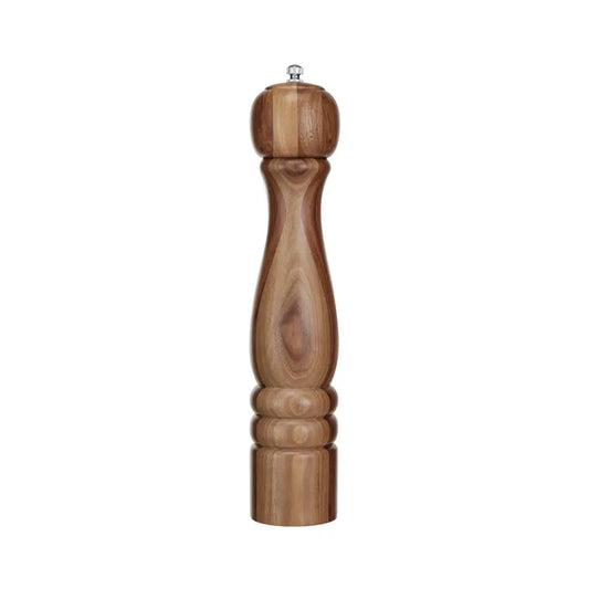 salt & pepper mill - acacia wood - finial top by creative co-op