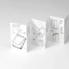 notebook - accordion memo - ash light blue by ameico/yamazakura