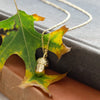 necklace - acorn charm - 20" chain - 14kgp by amano studio