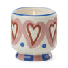 candle - rosewood vanilla - a dopo hearts by paddywax