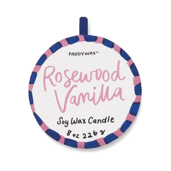 candle - rosewood vanilla - a dopo hearts by paddywax