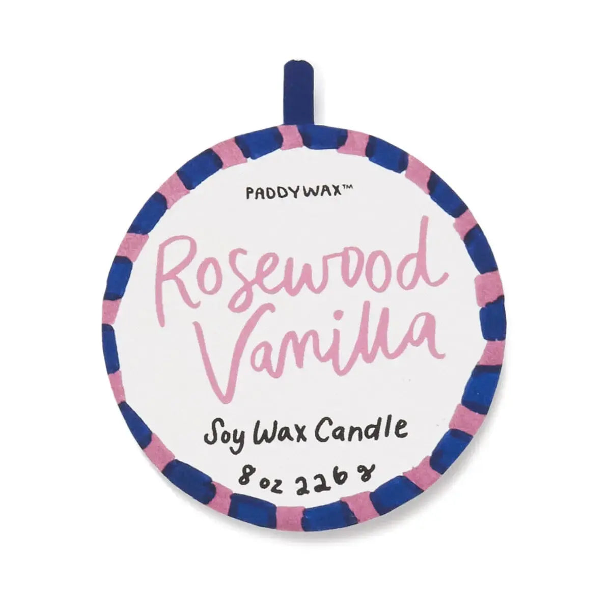 candle - rosewood vanilla - a dopo hearts by paddywax