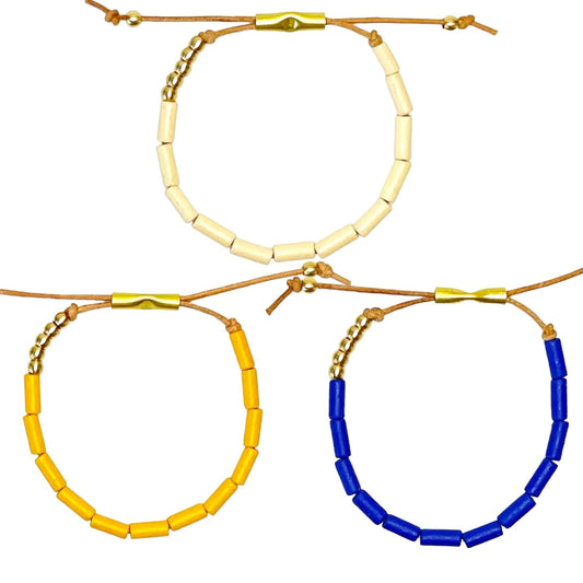 bracelet - "ada" - greek ceramic beads by son of a sailor