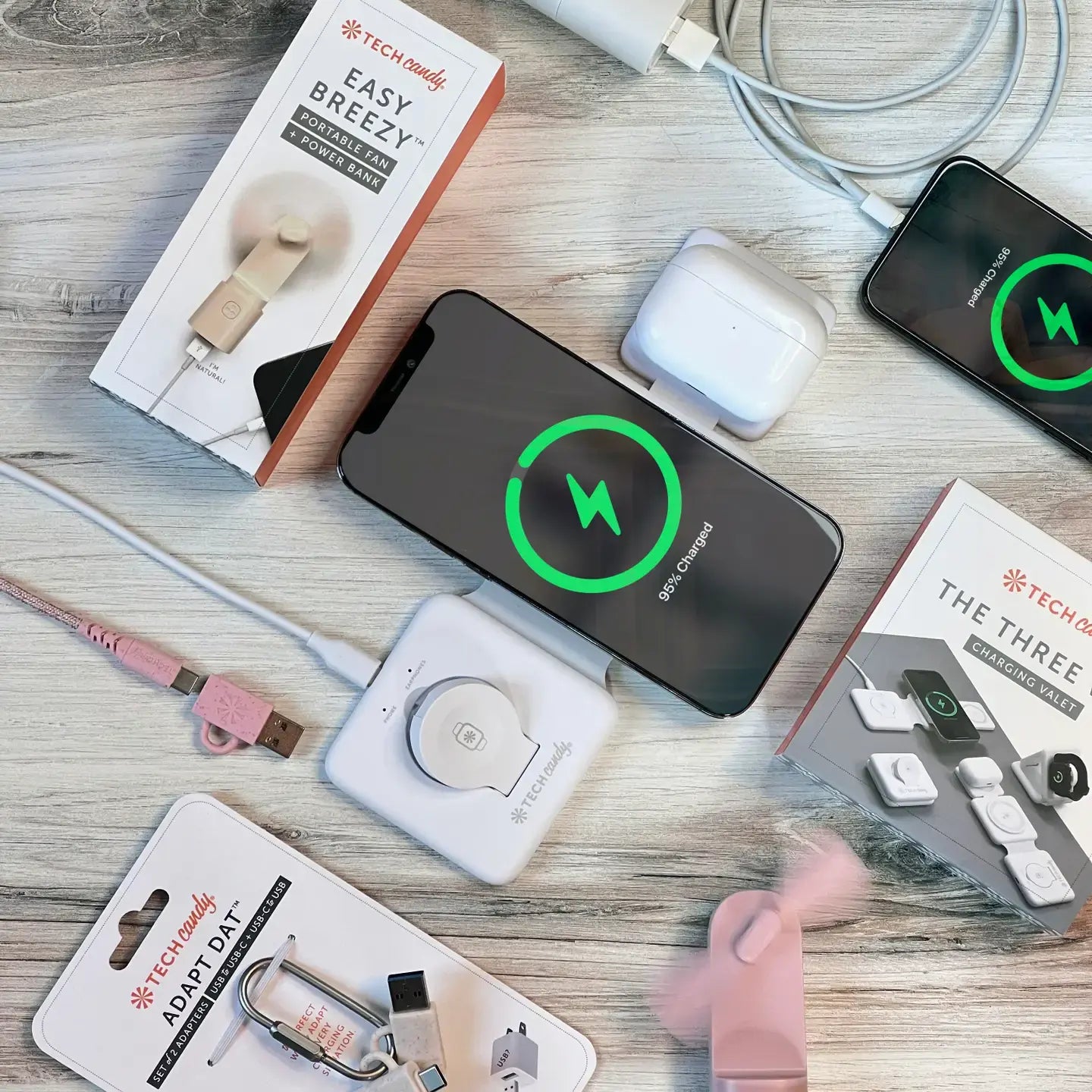 adapt dat - set of 2 adapters (usb to usb-c + usb-c to usb) by tech candy (e-accessories)
