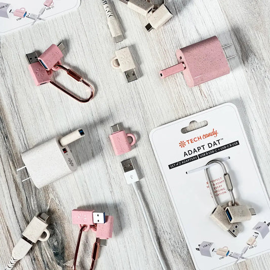 adapt dat - set of 2 adapters (usb to usb-c + usb-c to usb) by tech candy (e-accessories)