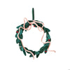 Wreath | Wool Felt Leaves + Wired Bow & Berries