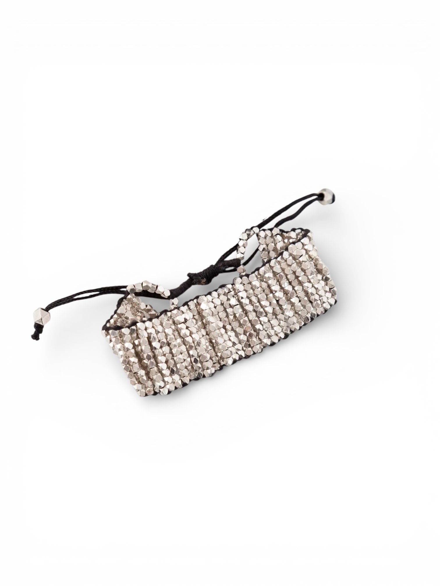 bracelet - beaded geo adjustable by baizaar