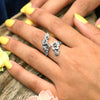 ring - bronze cherry blossoms - adjustable size 7 by nina designs