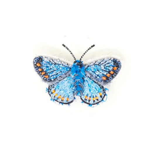 brooch pin - adonis blue butterfly by trovelore