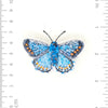 brooch pin - adonis blue butterfly by trovelore
