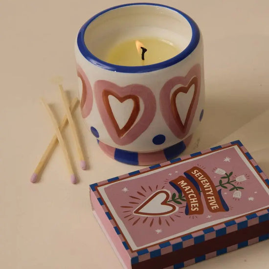 matches - hearts - boxed a dopo by paddywax