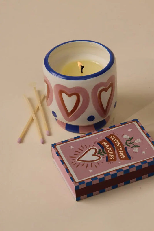 matches - hearts - boxed a dopo by paddywax