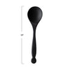 spoon - black acacia - circle end by bloomingville
