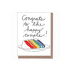 Card | Wedding | Rainbow Cake