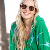 sunglasses - aire - beige/gold/brown polarized by blue planet eyewear