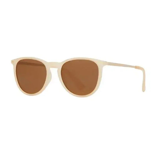 sunglasses - aire - beige/gold/brown polarized by blue planet eyewear