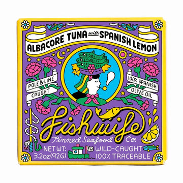 snack - tinned fish - albacore tuna - spanish lemon by fishwife