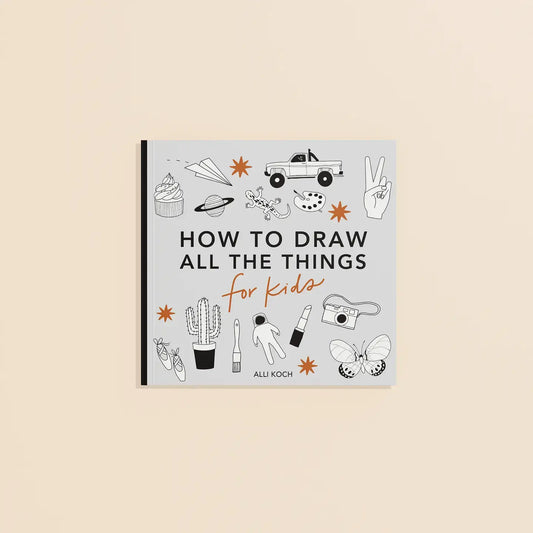 book - how to draw all the things for kids - travel size by paige tate & co.