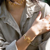 bracelet cuff - alma wavy adjustable by peter and june