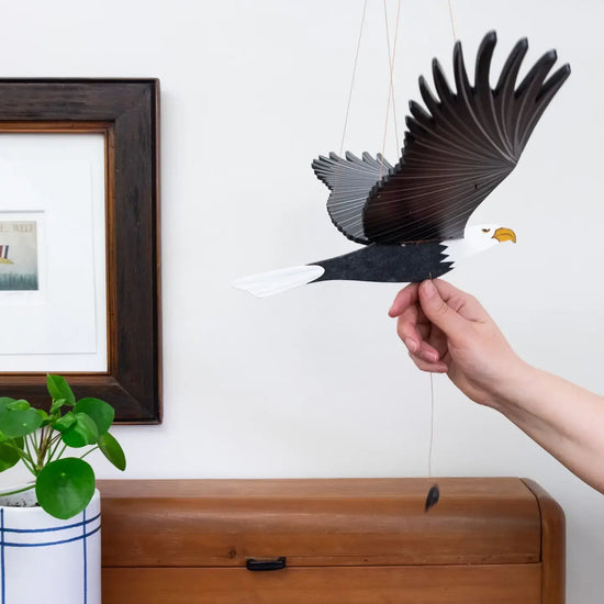 mobile - flying - american bald eagle by tulia's artisan gallery