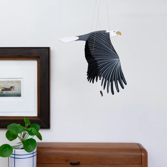 mobile - flying - american bald eagle by tulia's artisan gallery