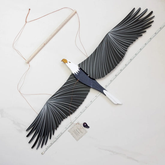 mobile - flying - american bald eagle by tulia's artisan gallery