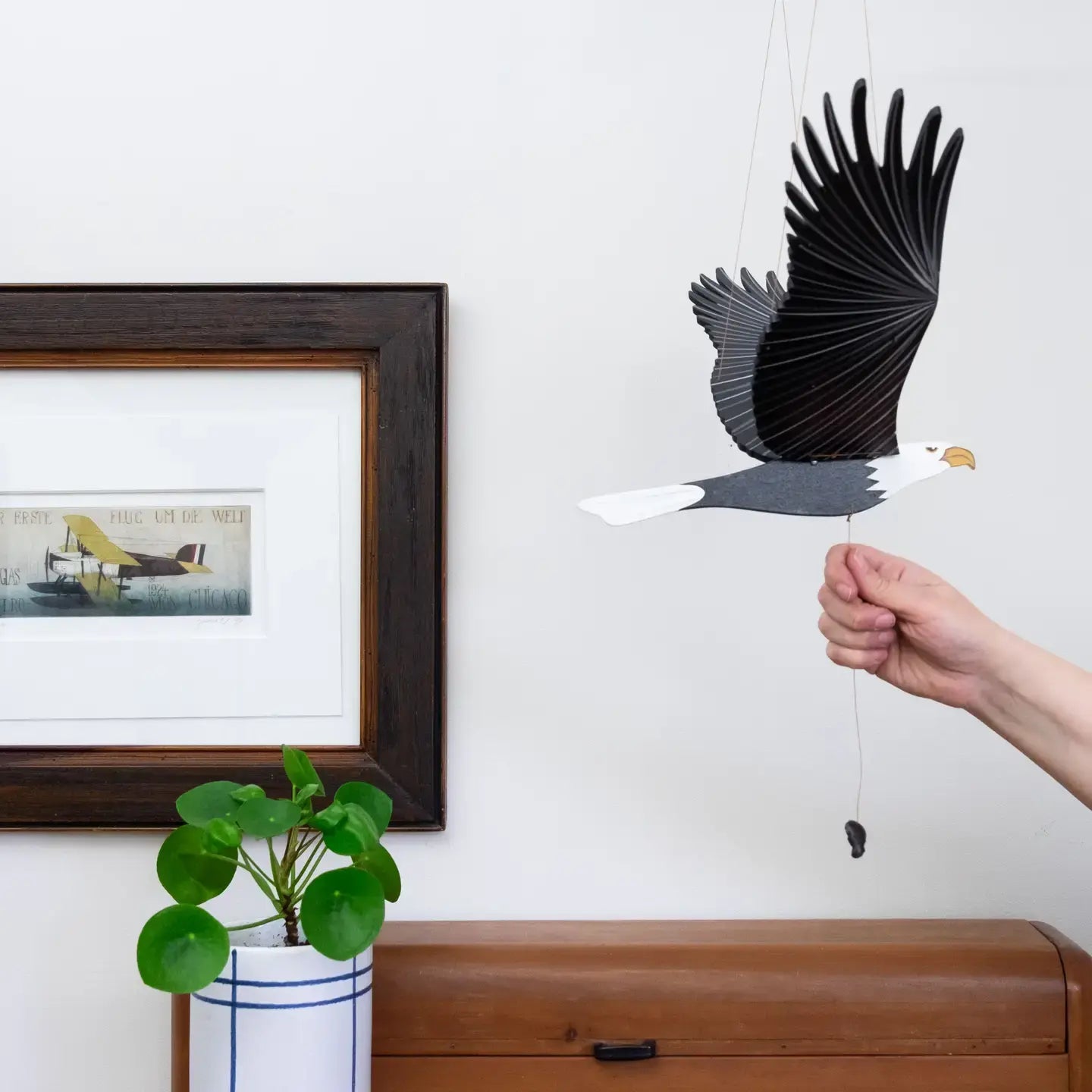 mobile - flying - american bald eagle by tulia's artisan gallery