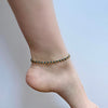 Anklet | Brass Nugget/Bead