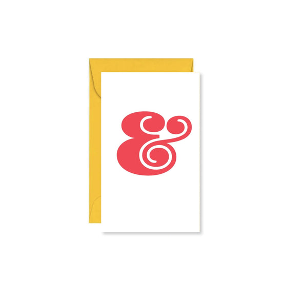 mini card - ampersand (&) by public school paper co