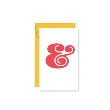 mini card - ampersand (&) by public school paper co