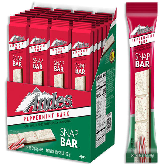 candy - andes peppermint bark - snap bar by redstone foods inc