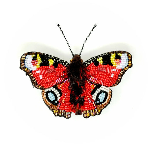 brooch pin - butterfly - anglais peacock by trovelore